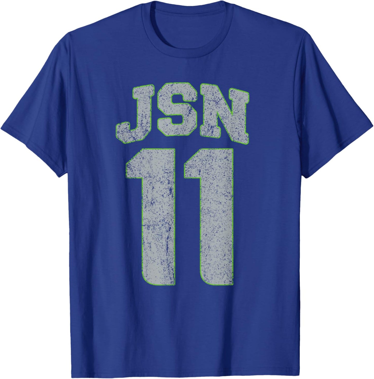 Vintage JSN 11 Distressed T-Shirt - T-Shirt | Royal