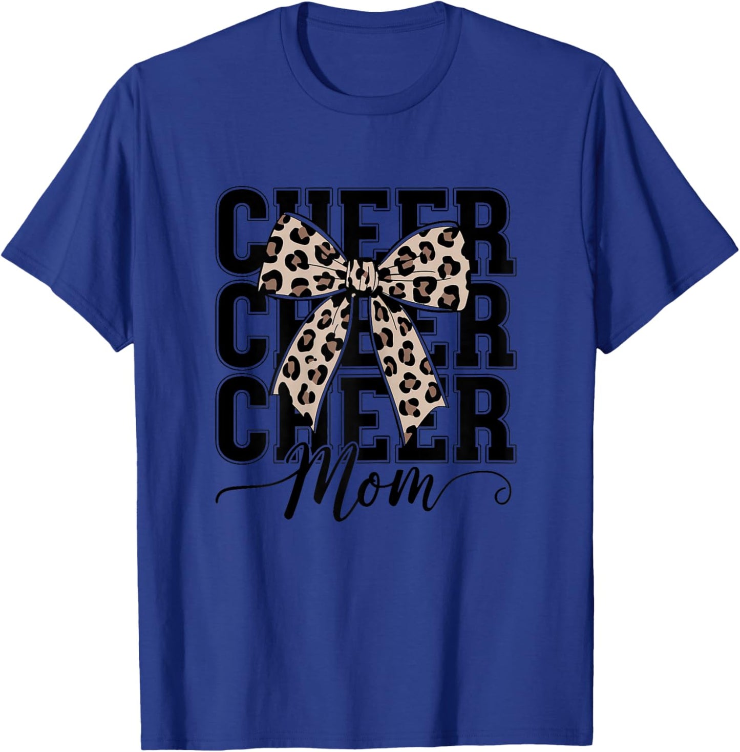 Cheer Mom Cheerleader Mom Cheer Mama Biggest Fan Mothers Day T-Shirt - T-Shirt | Royal