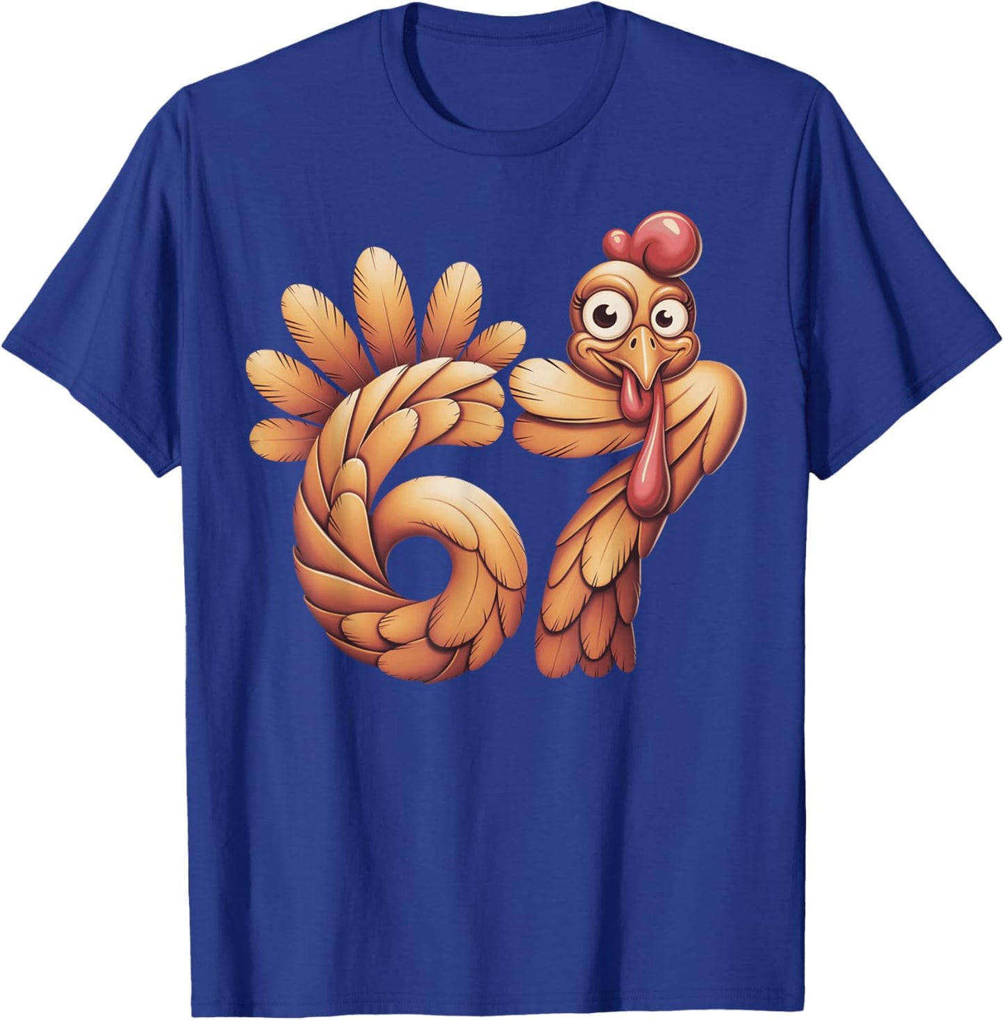 67 Thanksgiving Funny Turkey T-Shirt - T-Shirt | Royal