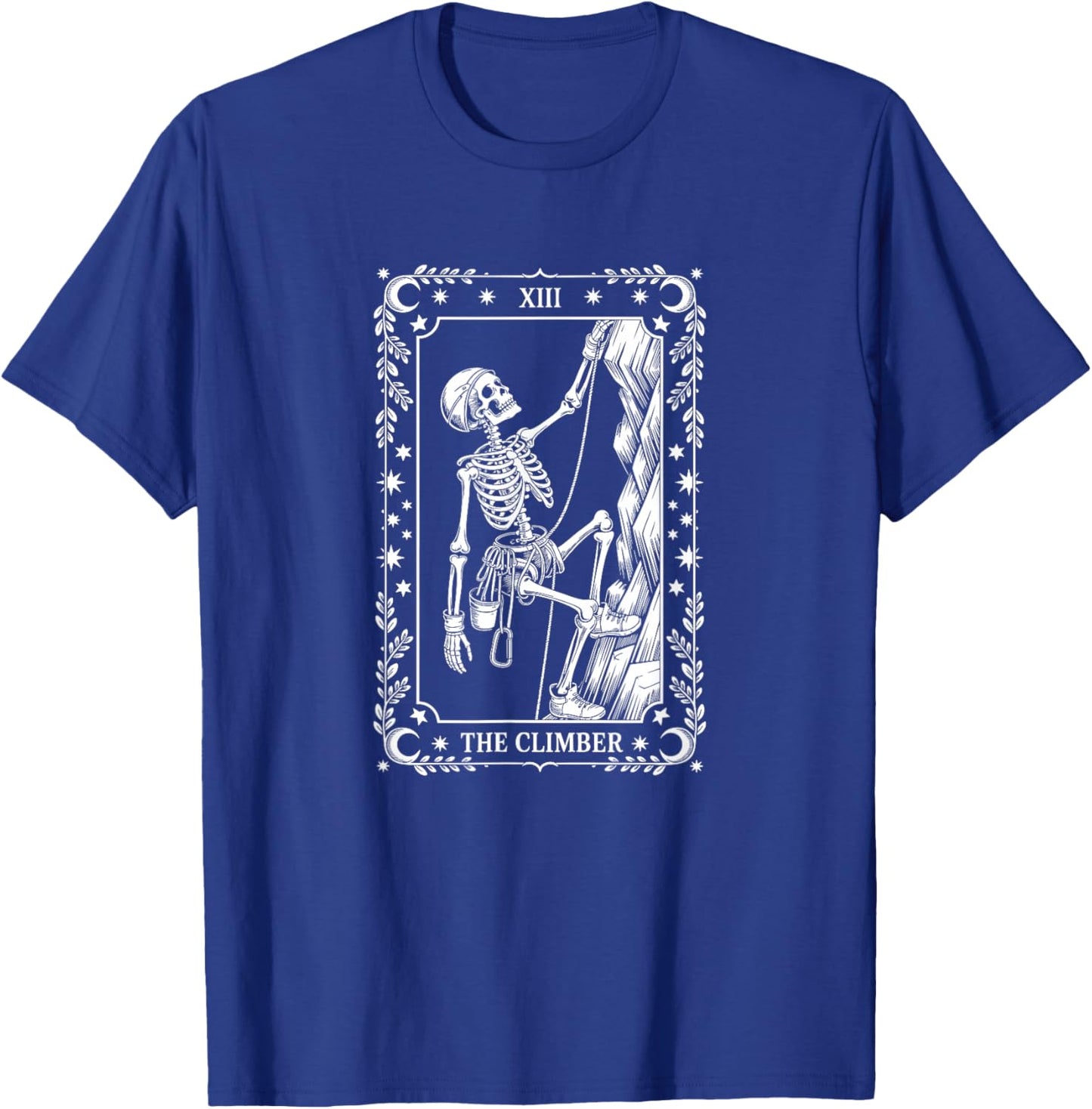 The Climber Tarot Card, Rock Climbing T-Shirt - T-Shirt | Royal