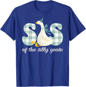 Sister of The Silly Goose Birthday Party Matching Family T-Shirt - T-Shirt | Royal