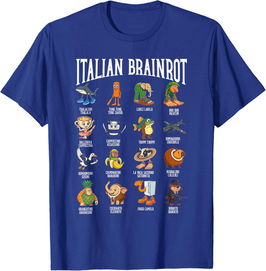 Italian Brainrot Ballerina Assassino Character Meme Mix T-Shirt - T-Shirt | Royal