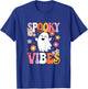Spooky Vibes Groovy Halloween Ghost Women Girls Teens Kids T-Shirt - T-Shirt | Royal