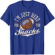 I'm Just Here for The Snacks Funny Fantasy Football League T-Shirt - T-Shirt | Royal