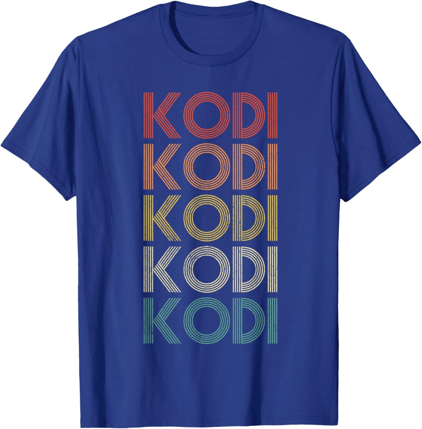 Kodi - Gifts Adults Kids Black Small Retro Modern Graphic T-Shirt - T-Shirt | Royal