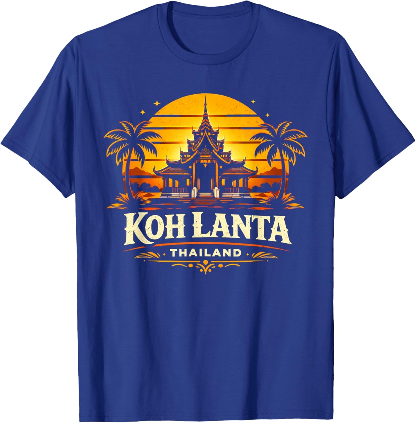 Koh Lanta Thailand Sunset Island Travel Design T-Shirt - T-Shirt | Royal