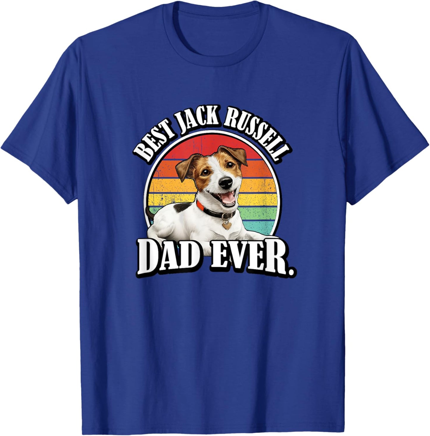 JRT Dog Lover Retro Vintage Best Jack Russell Dad T-Shirt - T-Shirt | Royal