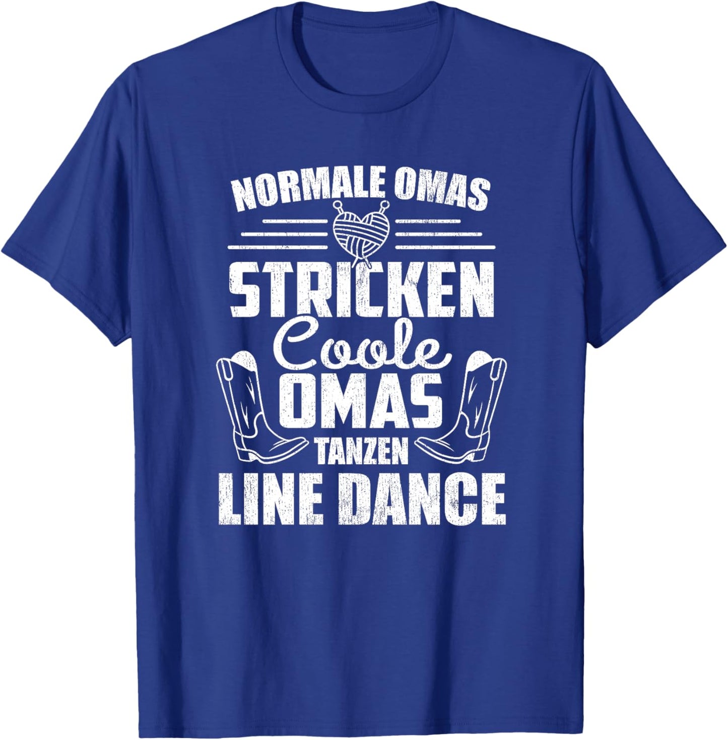 Coole Omas Tanzen Line Dance Western Rentnerin Line Dance Premium T-Shirt - T-Shirt | Royal