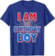 Spider Web Birthday Party I'm The Birthday Boy T-Shirt - T-Shirt | Royal