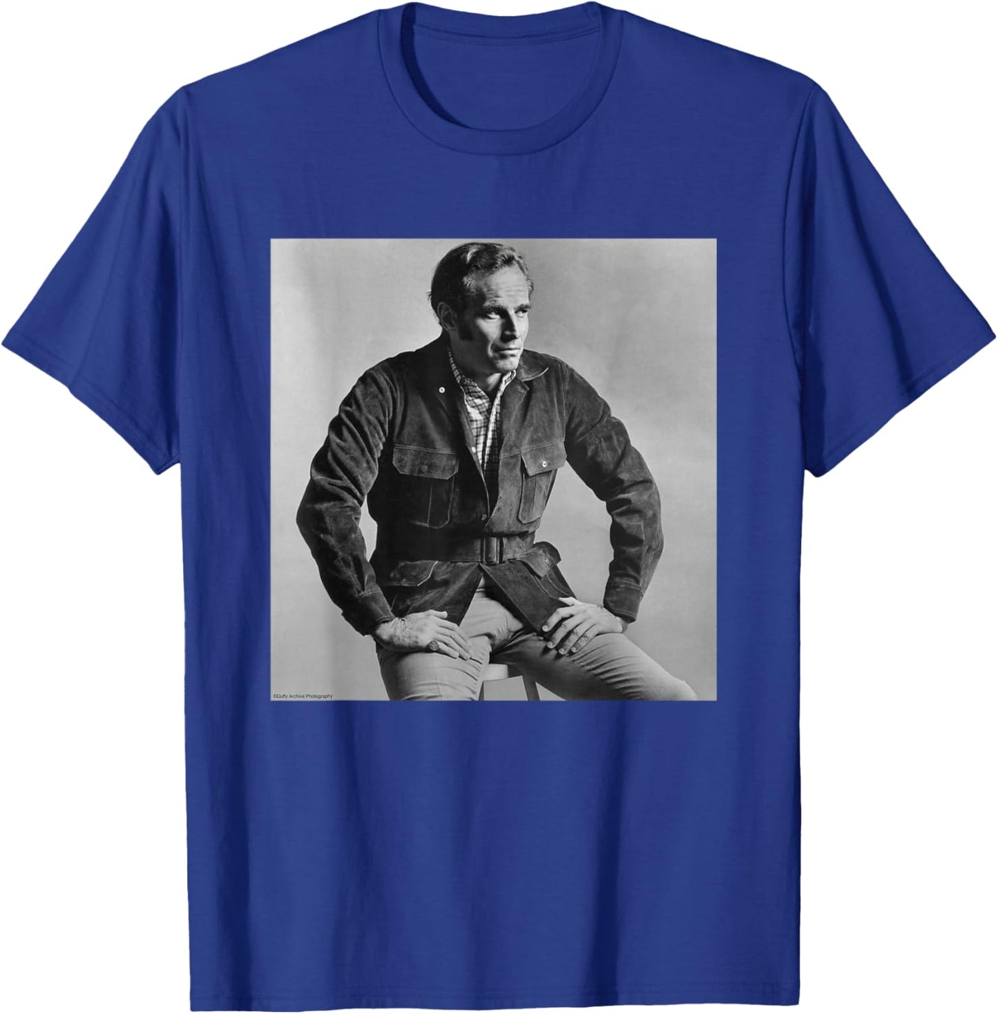 Charlton Heston Ben-Hur Actor Duffy Archive Photography T-Shirt - T-Shirt | Royal
