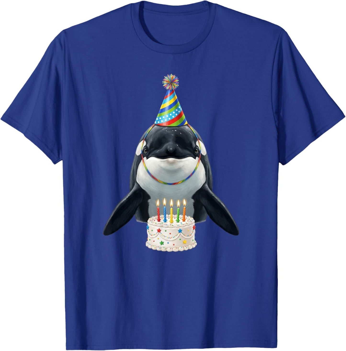 Orca Birthday T-Shirt - T-Shirt | Royal