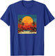 Desert Oasis Vintage Landscape Graphic T-Shirt - T-Shirt | Royal