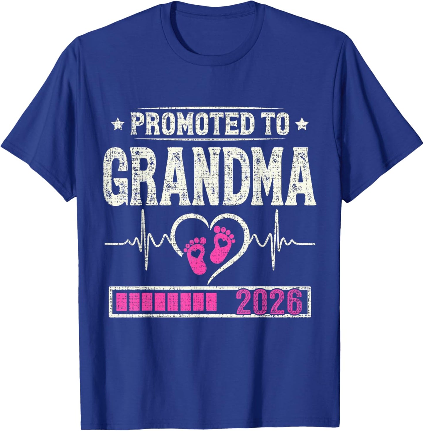 Promoted to Grandma 2026 Expecting Baby Soon to Be Grandma T-Shirt - T-Shirt | Royal