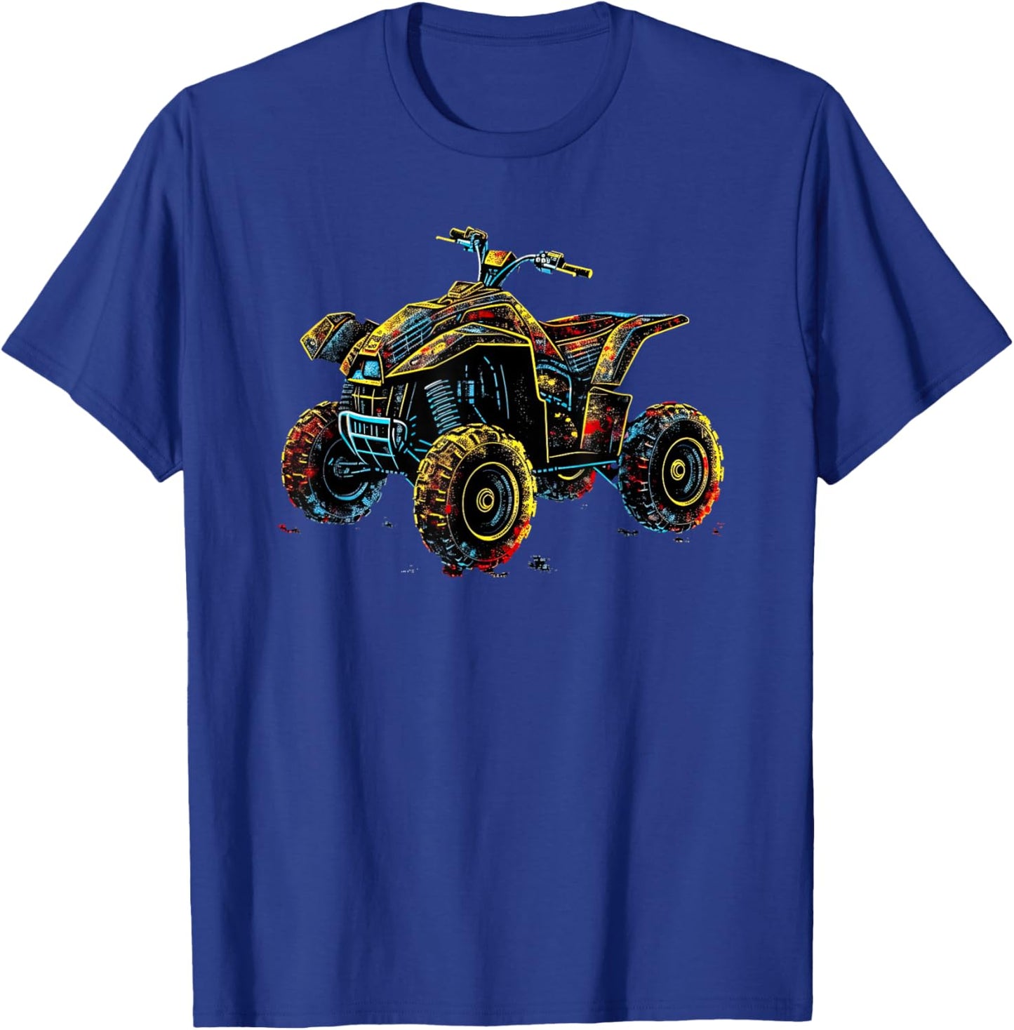Quad 4 Wheeler ATV Racing: Thrills Offroad T-Shirt - T-Shirt | Royal