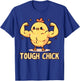Funny Baby Chick Gym Teen Girls Women One Tough Chick T-Shirt - T-Shirt | Royal