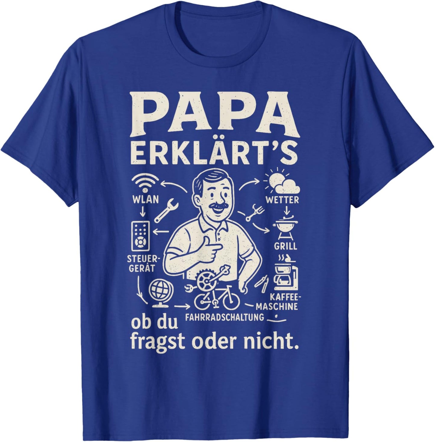 Papa Geschenk Papa Vatertag Shirt Herren Lustig Papa T-Shirt - T-Shirt | Royal