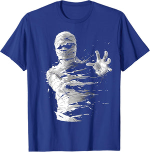 Mummy Costume Halloween Spooky Art Mummy T-Shirt - T-Shirt | Royal
