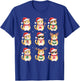 Cat Christmas Lights Funny Cats Lover Animal Pajama T-Shirt - T-Shirt | Royal