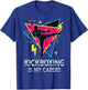Kickboxing is My Cardio Retro Workout Martial Arts Boxing T-Shirt - T-Shirt | Royal