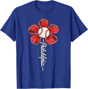 Philadelphia Flower Women Boys Girls Kids T-Shirt - T-Shirt | Royal