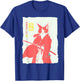 Samurai Cat Japanese Art Funny Anime Manga Graphic T-Shirt - T-Shirt | Royal