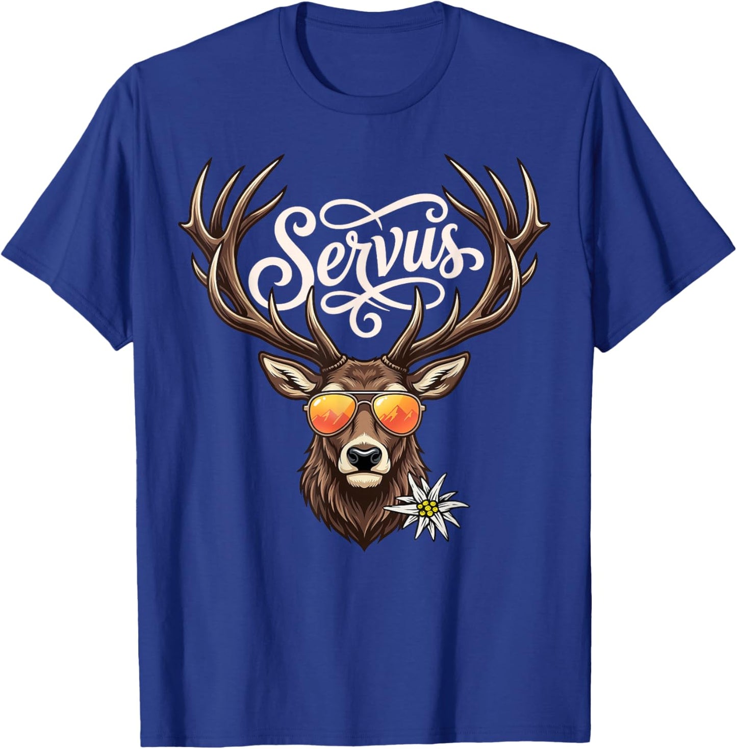 Servus Herren Trachtenshirt Damen Outfit Trachten T-Shirt - T-Shirt | Royal