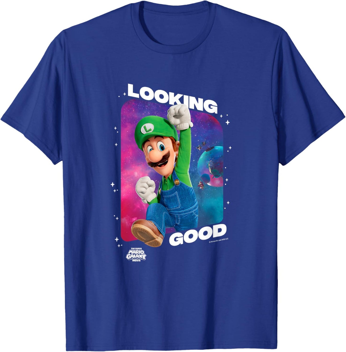 The Super Mario Galaxy Movie Looking Good Luigi T-Shirt - T-Shirt | Royal