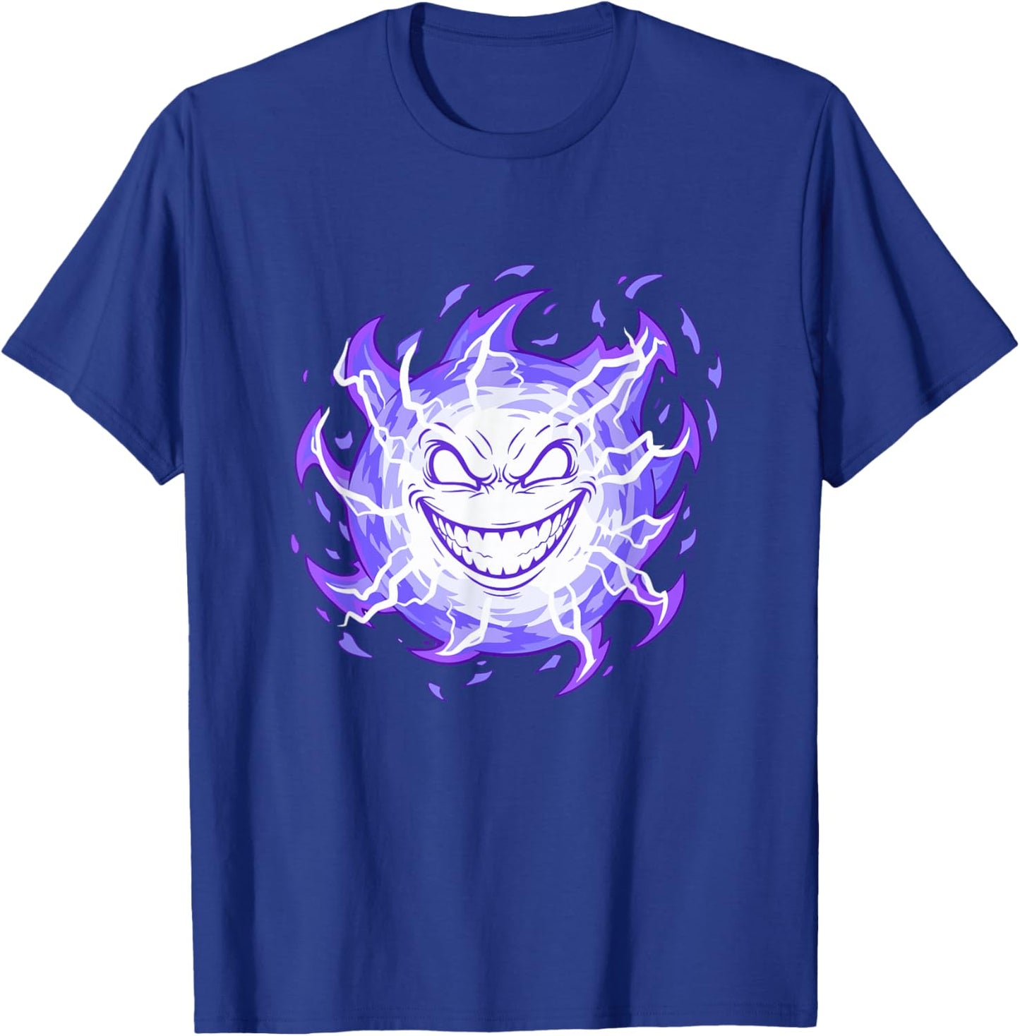 Electric Evil Smiling Spirit Halloween Horror T-Shirt - T-Shirt | Royal