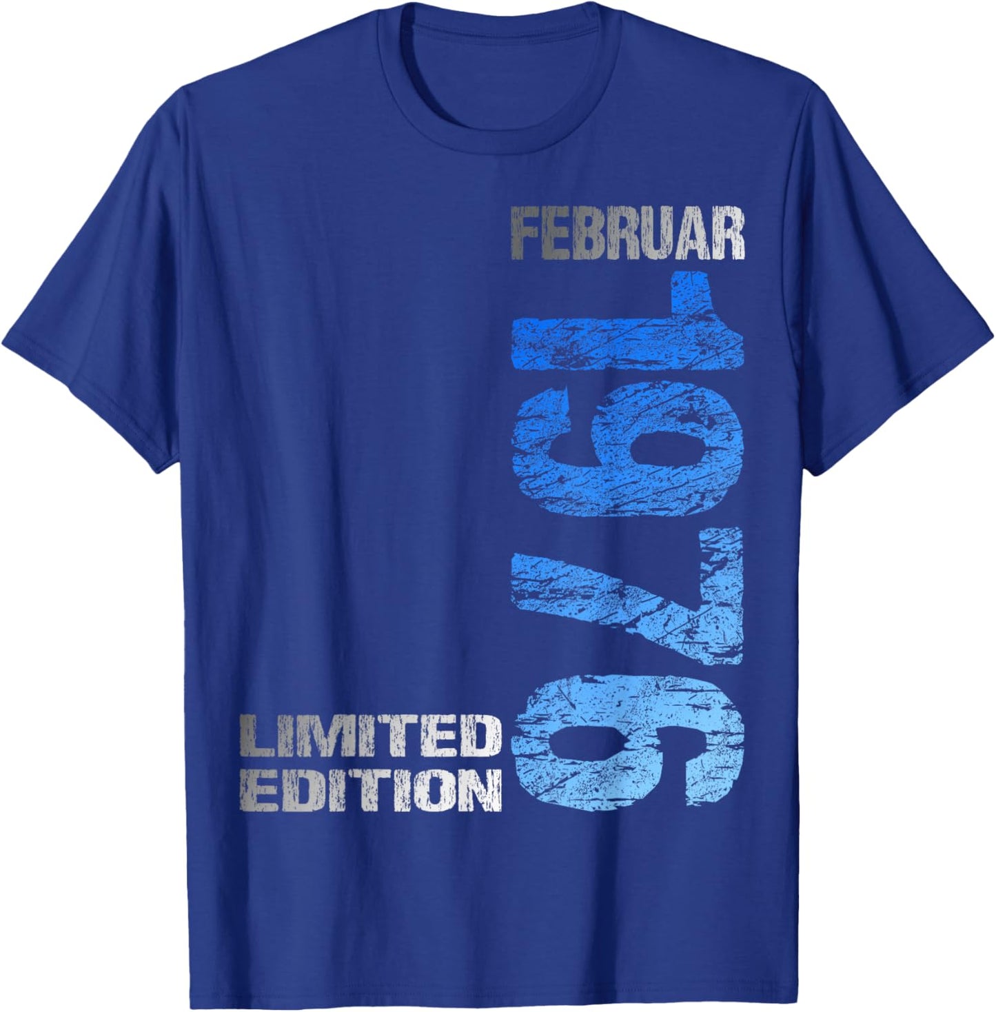 February 1976 Man Woman 50th Birthday Limited Edition T-Shirt - T-Shirt | Royal