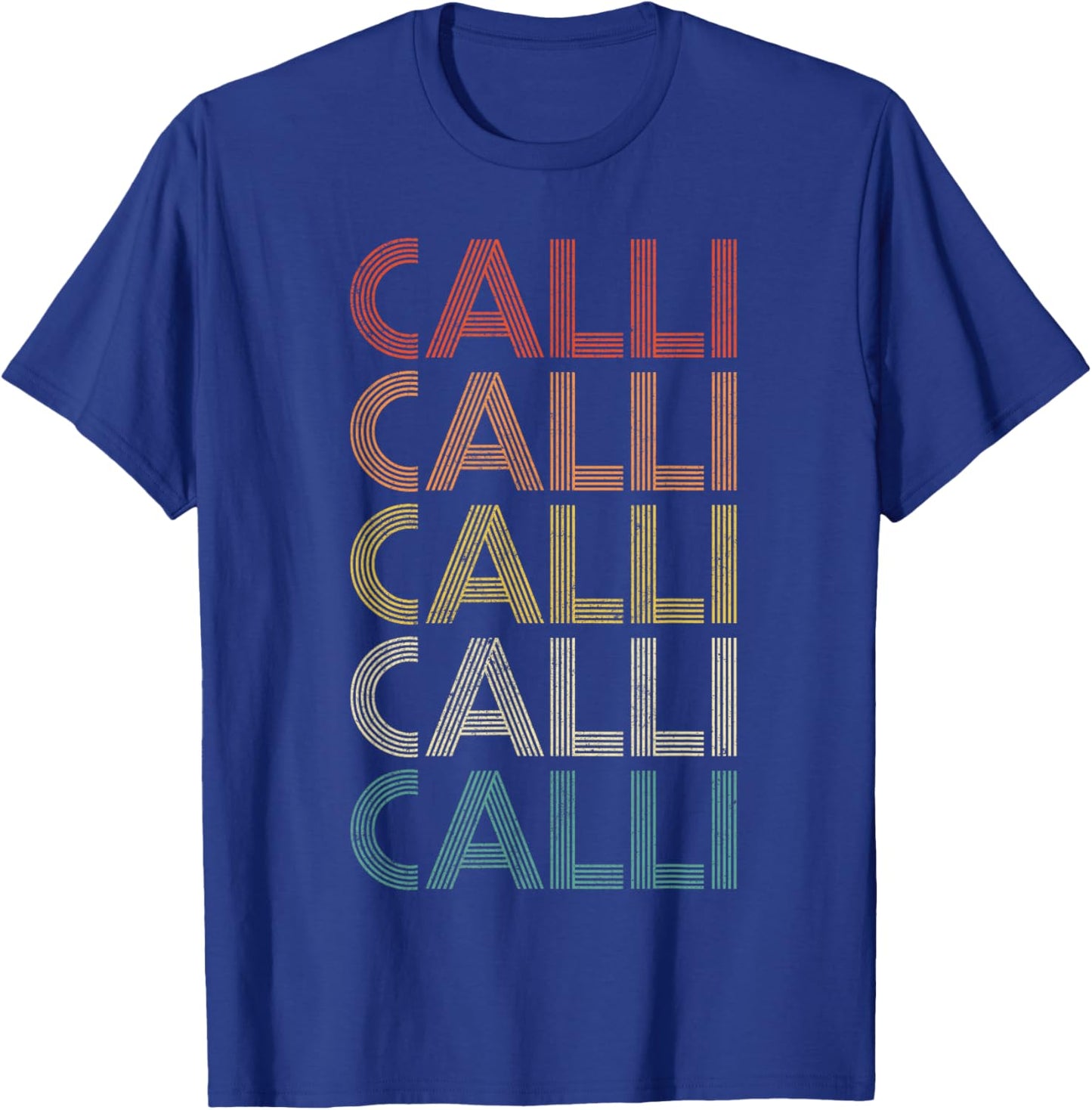 Calli Vintage Retro T-Shirt - T-Shirt | Royal