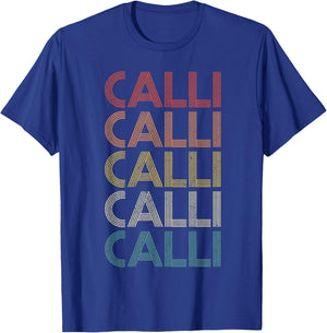 Calli Vintage Retro T-Shirt - T-Shirt | Royal