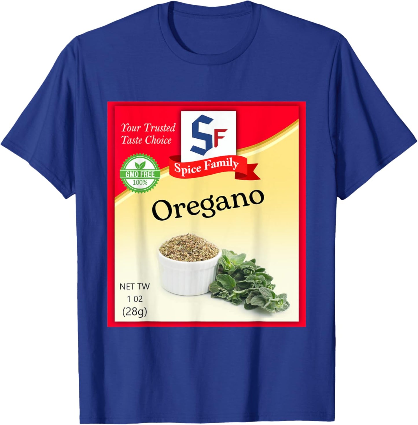 Oregano Condiment Costume Holiday Spice Costumes T-Shirt - T-Shirt | Royal