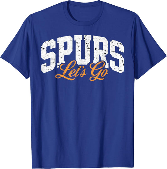 Retro Design Vintage Spurs T-Shirt - T-Shirt | Royal