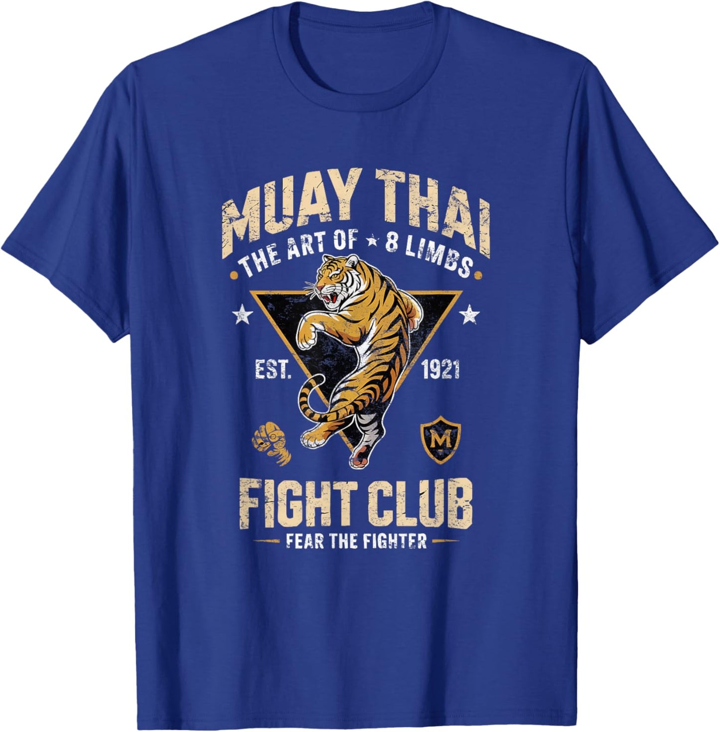 Muay Thai MMA Vintage Combat Sports Style 05 T-Shirt - T-Shirt | Royal