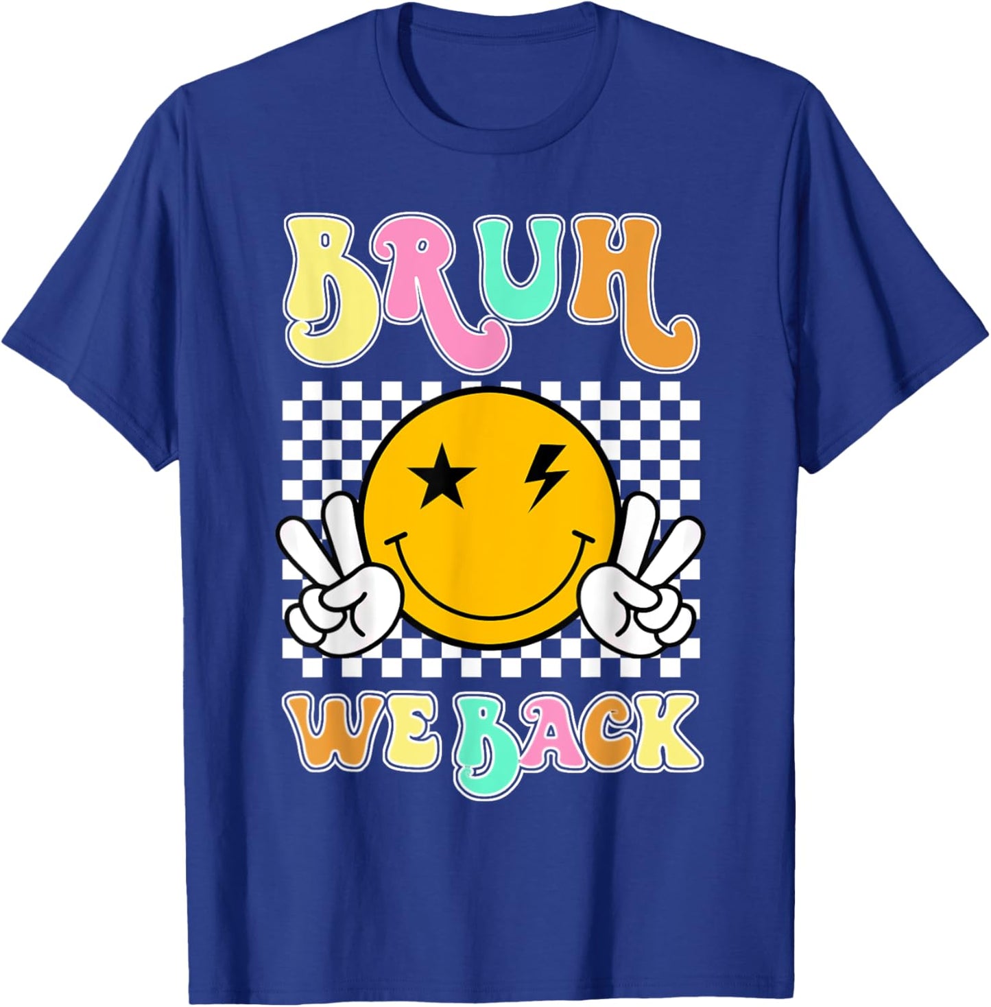 Back To School Groovy Back to School For Teachers Boy Girl T-Shirt - T-Shirt | Royal