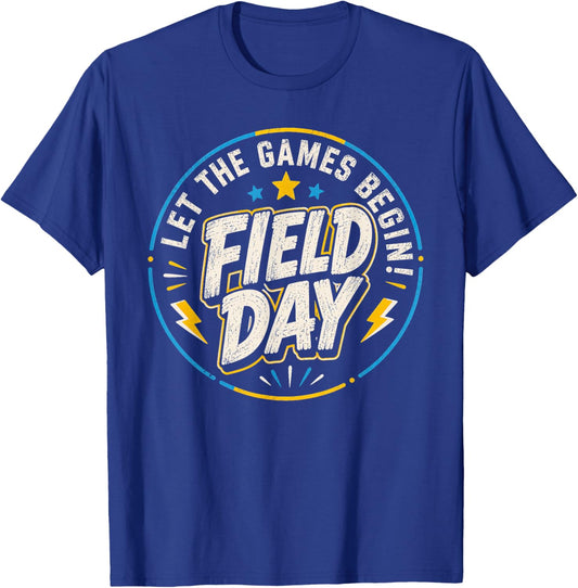Field Day 2026 Let The Games Begin Teacher T-Shirt - T-Shirt | Royal