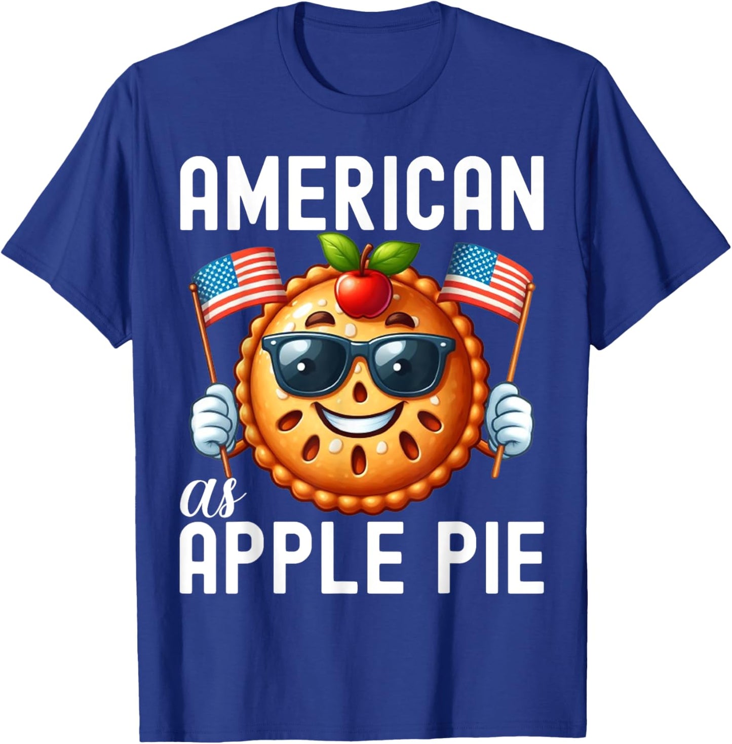 Cute American as Apple Pie shirt Women Kids T-Shirt - T-Shirt | Royal