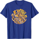 Willy Wonka and The Chocolate Factory Gold Circle Logo T-Shirt - T-Shirt | Royal