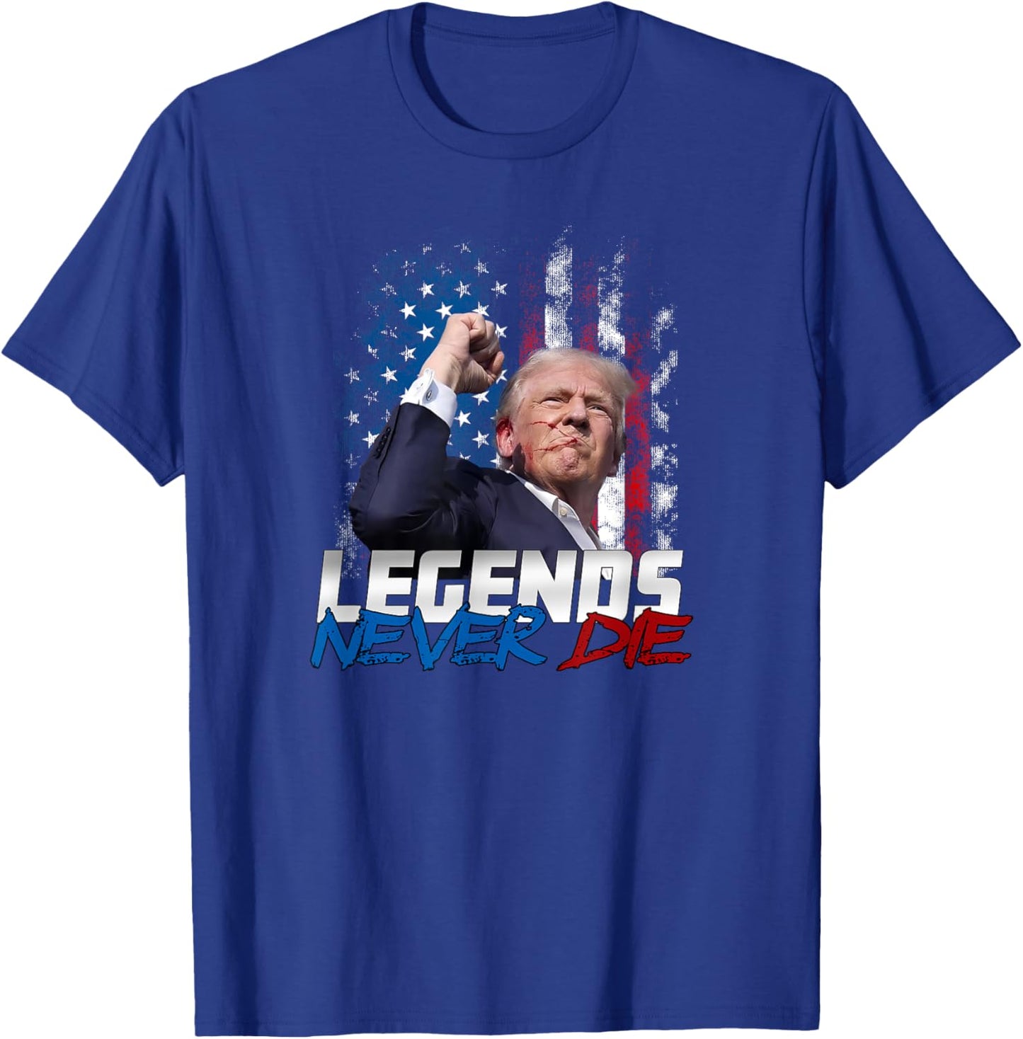Legends Never Die - President Donald J. Trump T-Shirt - T-Shirt | Royal