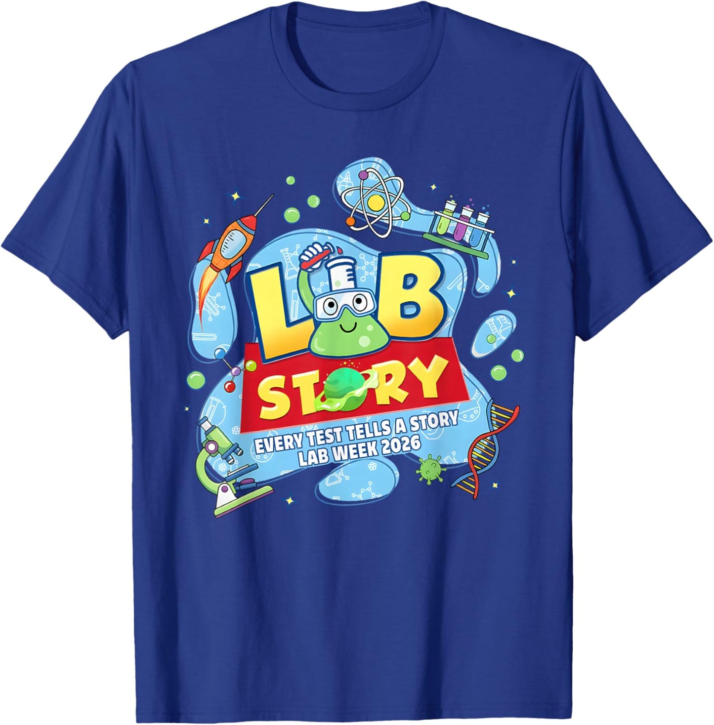 Lab Week 2026 Medical Laboratory Technician Team T-Shirt - T-Shirt | Royal