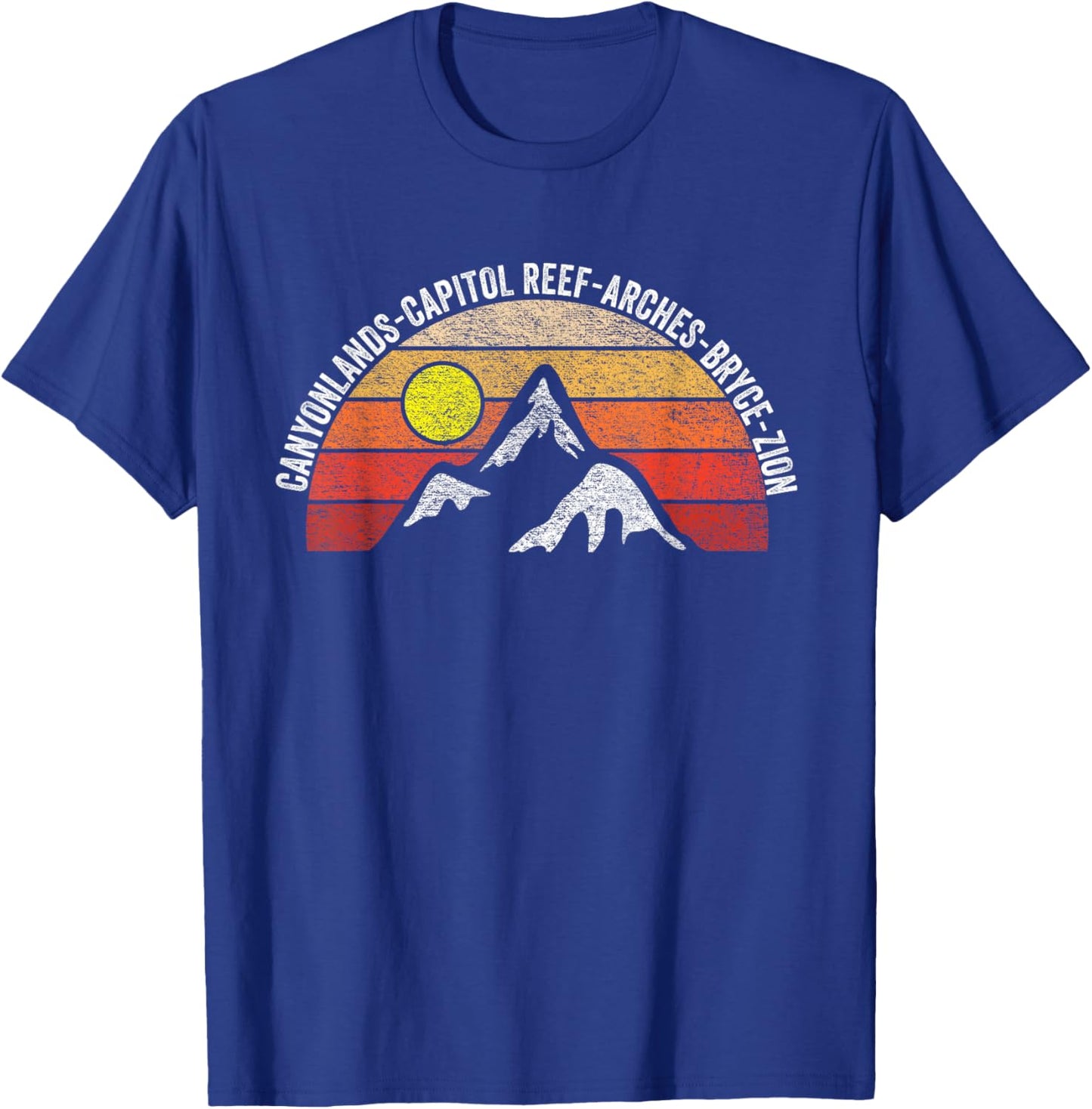 Vintage Utah Souvenir Big 5 Utah Mighty Five National Park T-Shirt - T-Shirt | Royal