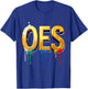 OES 3D Golden Word Colors Dripping Order of the Eastern Star T-Shirt - T-Shirt | Royal