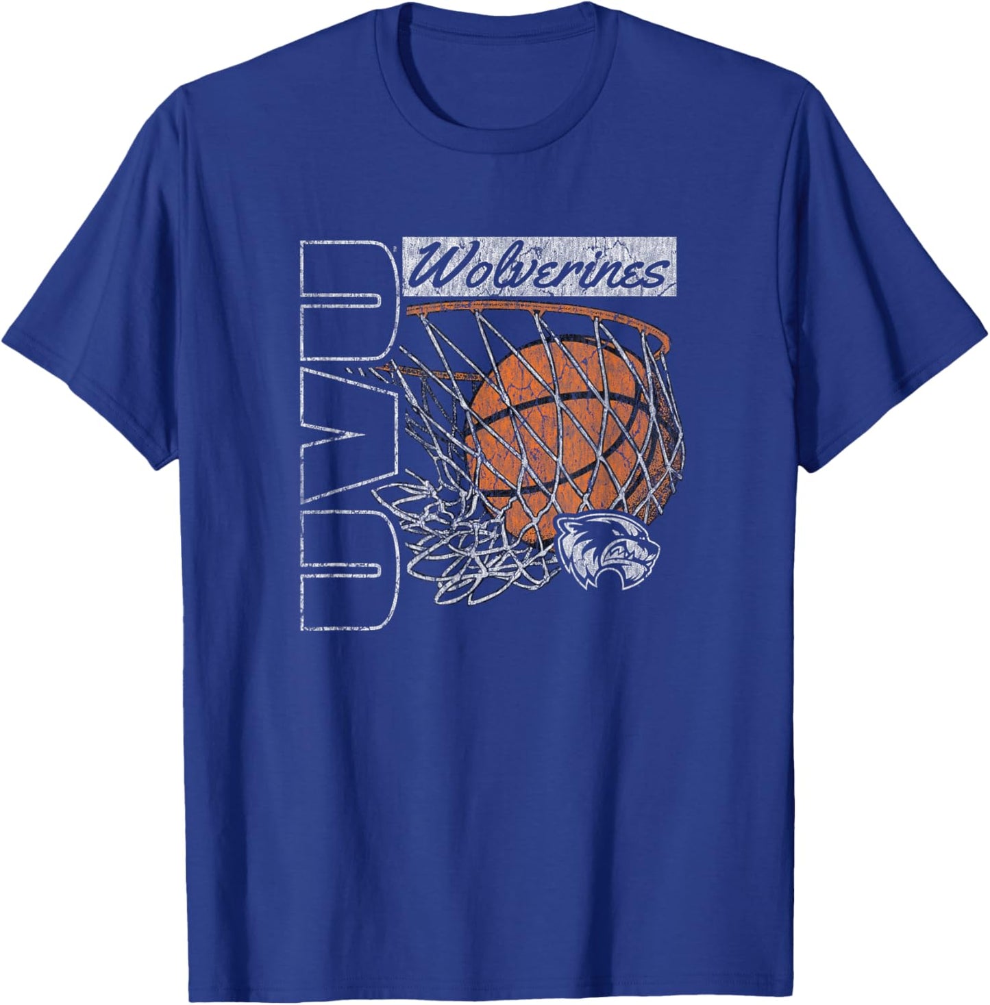 Utah Valley Wolverines Vintage Basketball 90's Green T-Shirt - T-Shirt | Royal