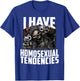 I Have Homosexual Tendencies Funny Cringe Hard Skeleton Meme T-Shirt - T-Shirt | Royal