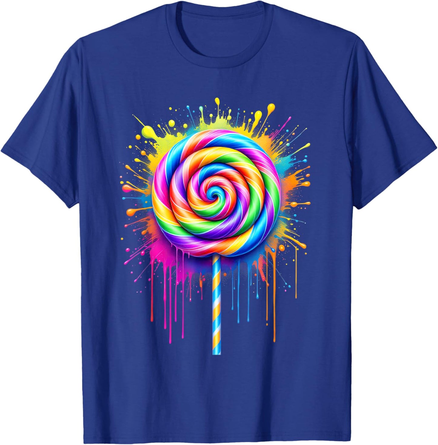 Candy Candy Costume Women's Carnival Lollipop Fancy Dress T-Shirt - T-Shirt | Royal