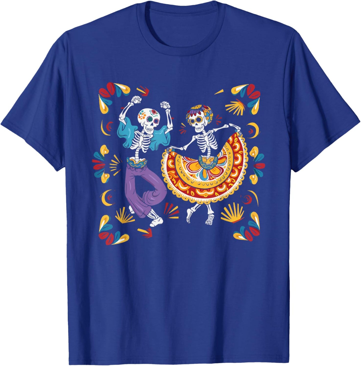 Ballet Folklorico Dancer Mexico Traditional Mexican Dance T-Shirt - T-Shirt | Royal