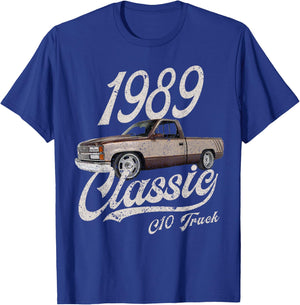1989 89 C10 Truck T-Shirt - T-Shirt | Royal