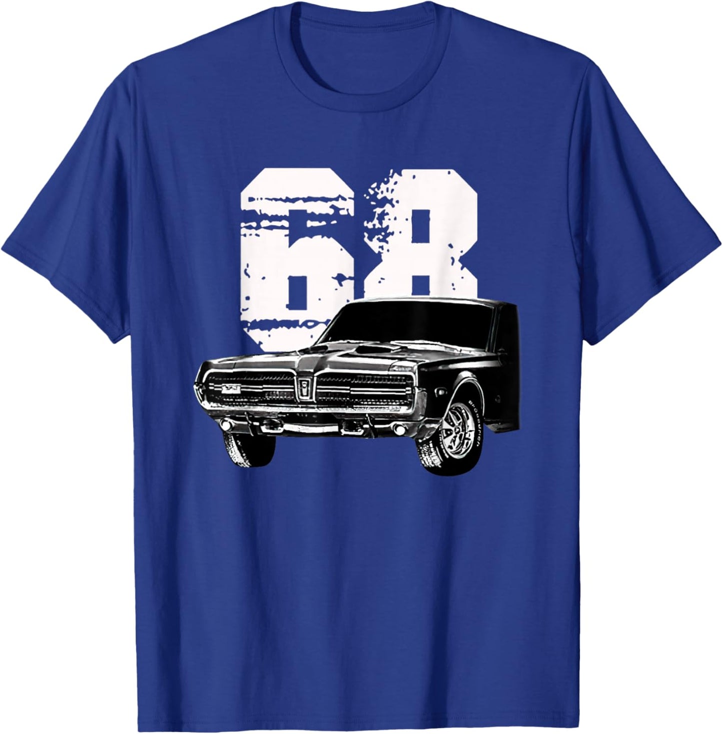 1968 68 Mercury classic Cougar Vinatge cars T-Shirt - T-Shirt | Royal