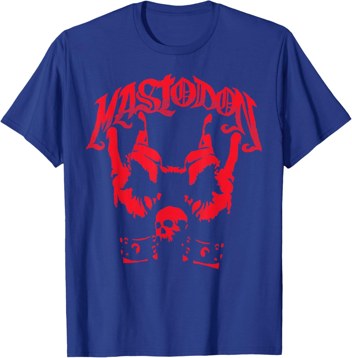 Mastodon – Devil Horns Adult T-Shirt - T-Shirt | Royal