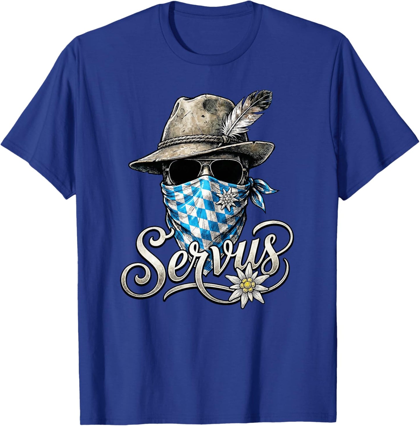 Trachten Shirt Herren Trachtenshirt Passend für Oktoberfest Premium T-Shirt - T-Shirt | Royal